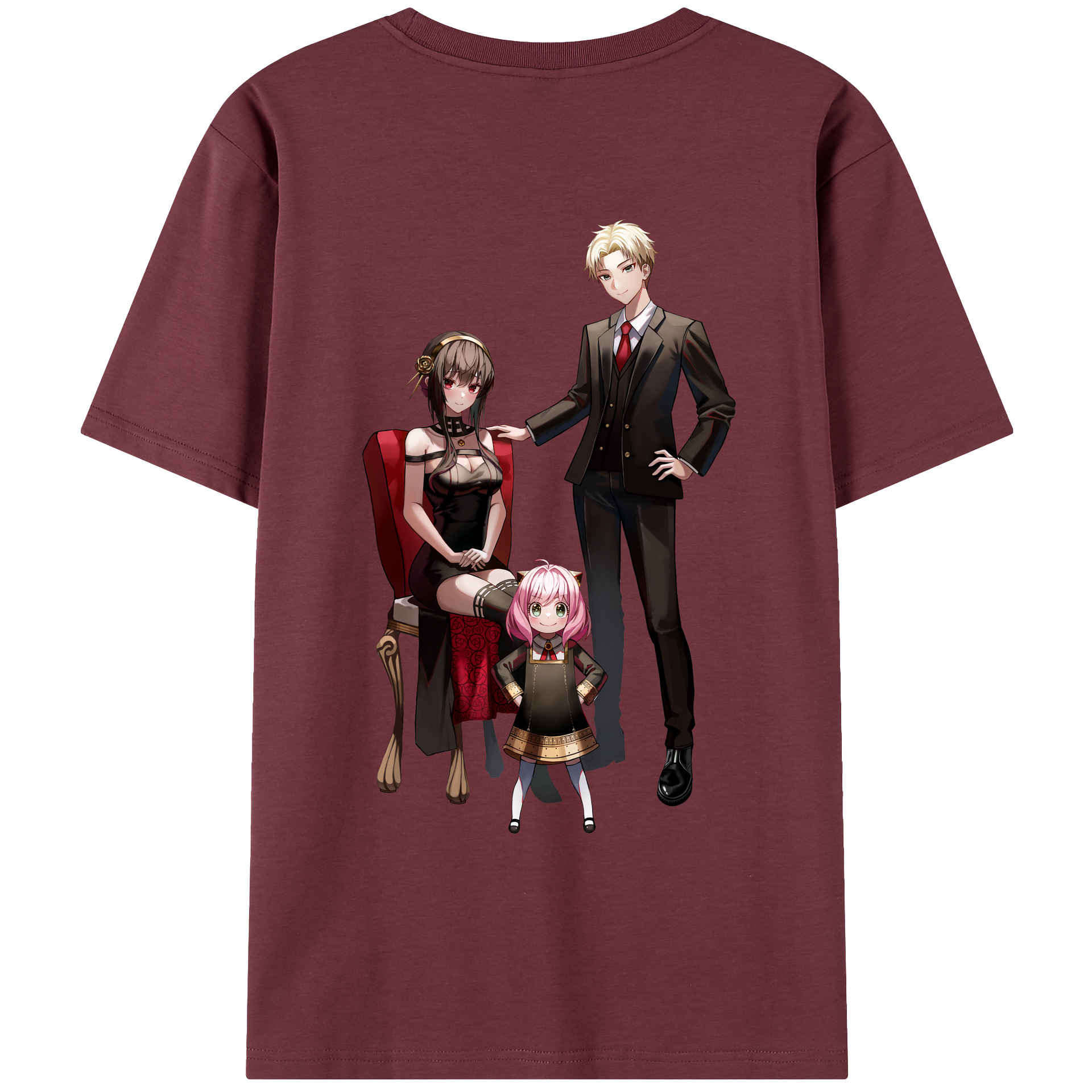 （画像用） SPY×FAMILY间谍家家酒 綿100％半袖Tシャツ（背面プリント）